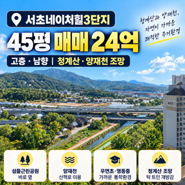 서초네이처힐3단지 45평 사진