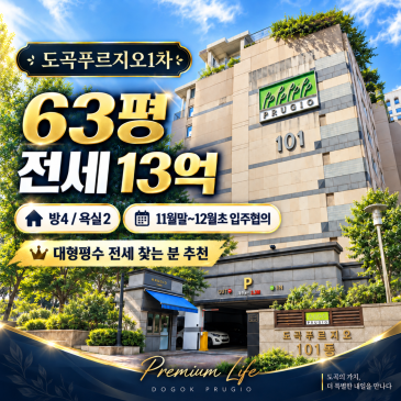 도곡푸르지오1차 63평 사진