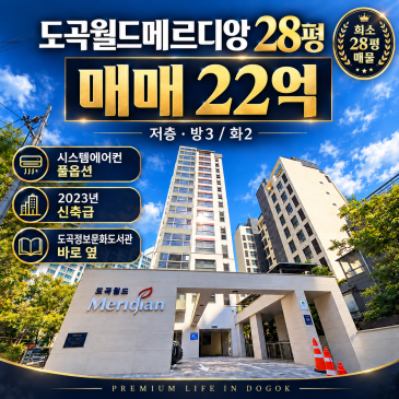 도곡월드메르디앙 28평 사진